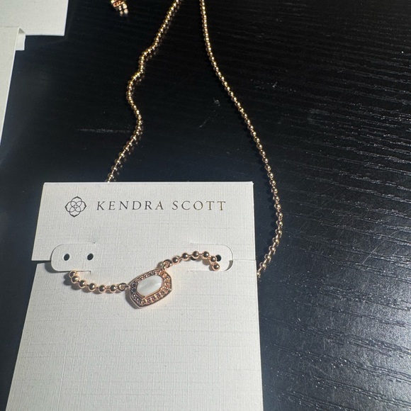 Kendra Scott Gold Necklace with Opalescent Stone - Picture 3 of 3